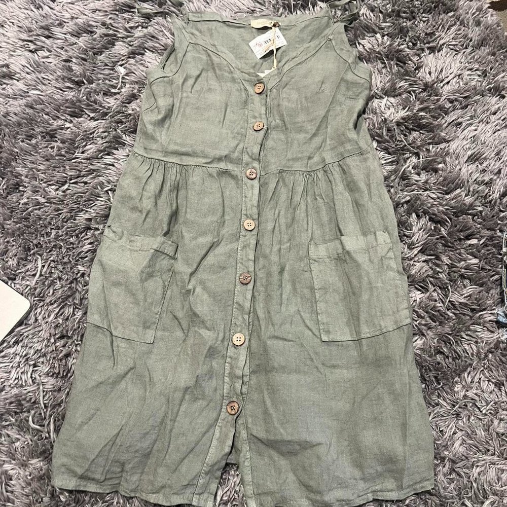 Alice Rinaldi Made in Italy Linen Dress